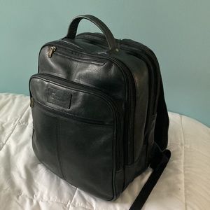 Mens leather backpack
